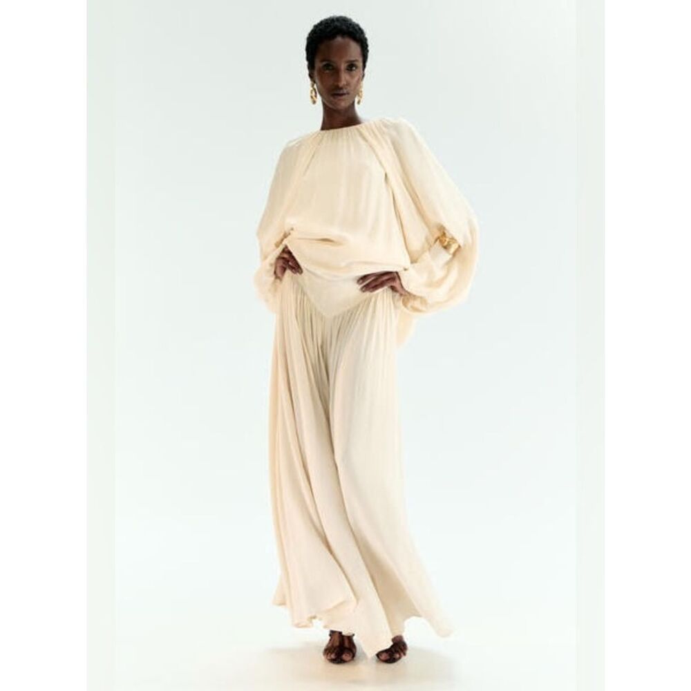 H&M LIMITED EDITION LONG VISCOSE SKIRT - Picture 4 of 5